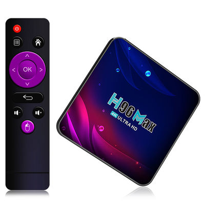 Hộp giải mã Rk3318 H96 tùy chỉnh Max 4k Android 10.0 Quad Core H96max