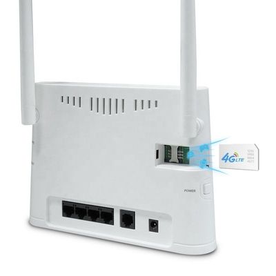 Bộ định tuyến Modem sợi quang Hotspot LTE CPE Bộ định tuyến Modem không dây Có thẻ Sim 300Mbps