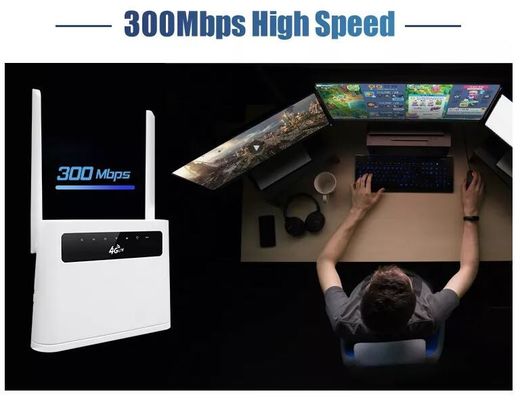 Bộ định tuyến Modem sợi quang thẻ Sim 4g LTE Wifi 300Mbps Wifi không dây ODM