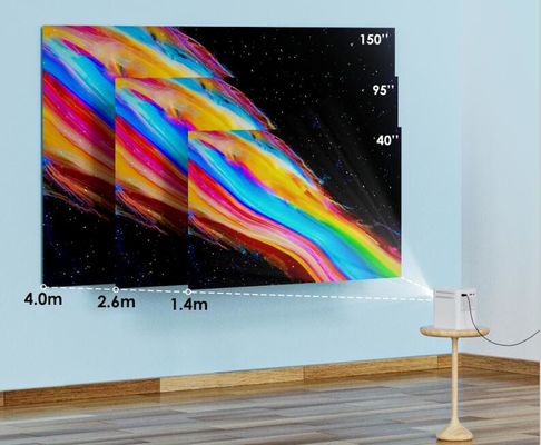 Máy chiếu đa phương tiện 3d mini ARM Cortex A7 1080p Quad Core
