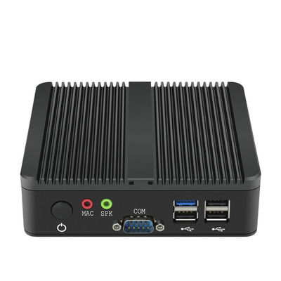 RS232 J1800 2 Ethernet Lan Máy trạm mini PC Máy tính để bàn PC công nghiệp không quạt
