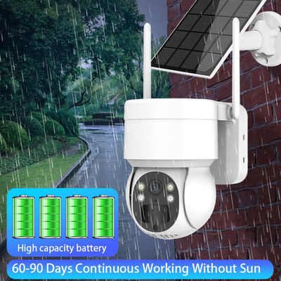 Báo động tầm nhìn ban đêm FHD Bảng điều khiển năng lượng mặt trời IP Camera PTZ thông minh Hệ thống camera quan sát cho an ninh Bardi