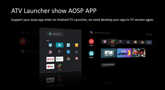 Hộp thông minh 3D 4K OTT Google Tv Box với đầu phát ATV lõi tứ 4K đáng tin cậy